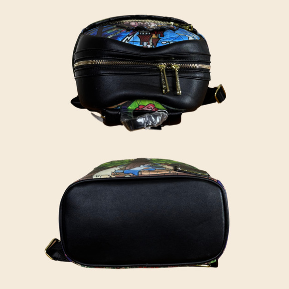 LOUNGEFLY Disney Parks Mini Backpack Castle Series Beauty & the Beast Belle NWT - Picture 4 of 16